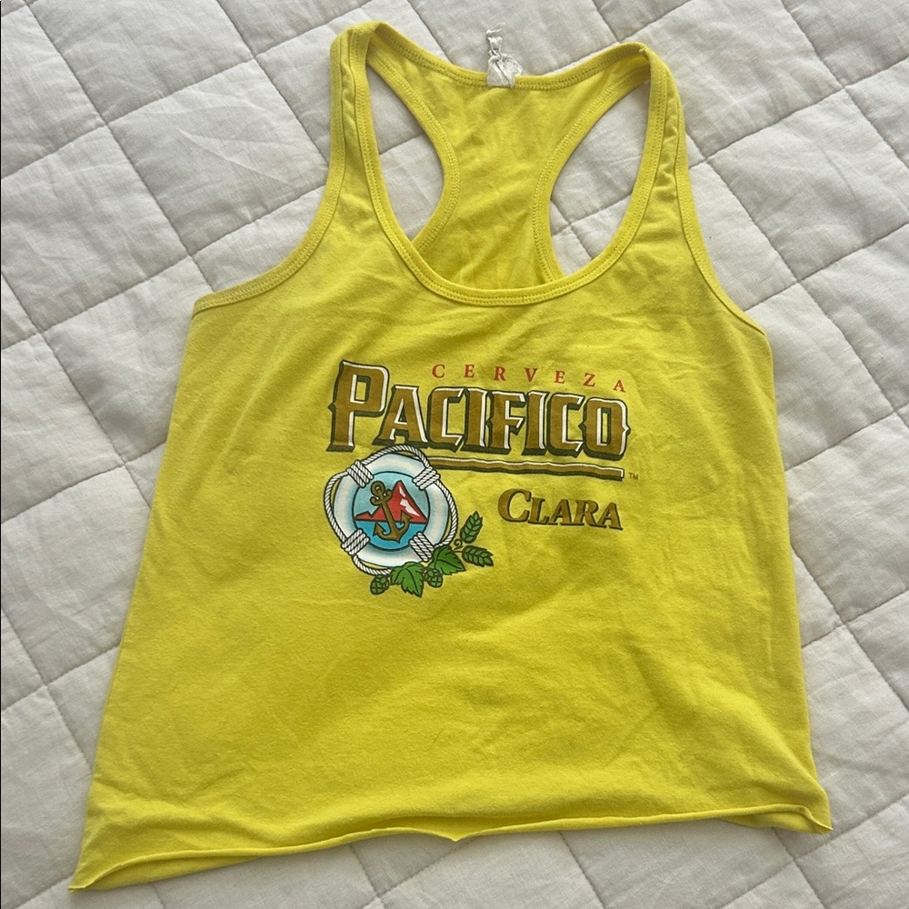Pacifico Clara Yellow Tank Top